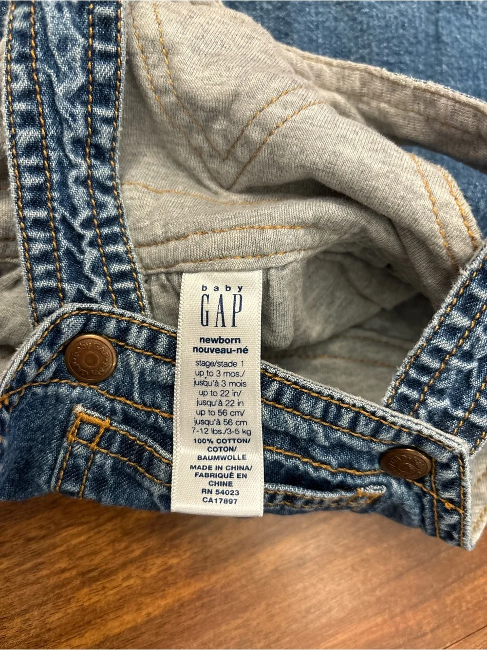 Baby Gap Vintage y2k 2002 Denim Overall Dress
